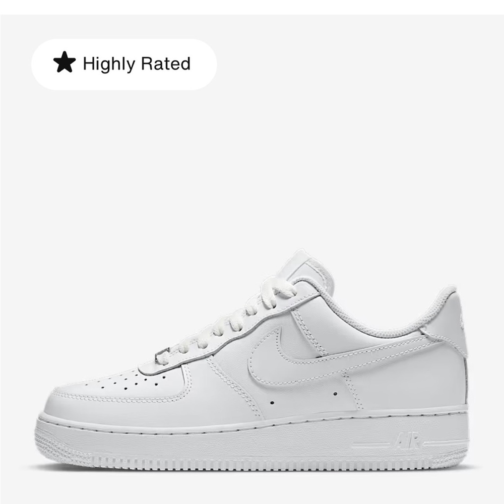 Nike All-White Air Force 1 ‘07 Sneakers woman’s size 6.5